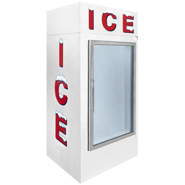 Bagged Ice merchandiser, -15℃ glass door ice cooler bag storage freezer with