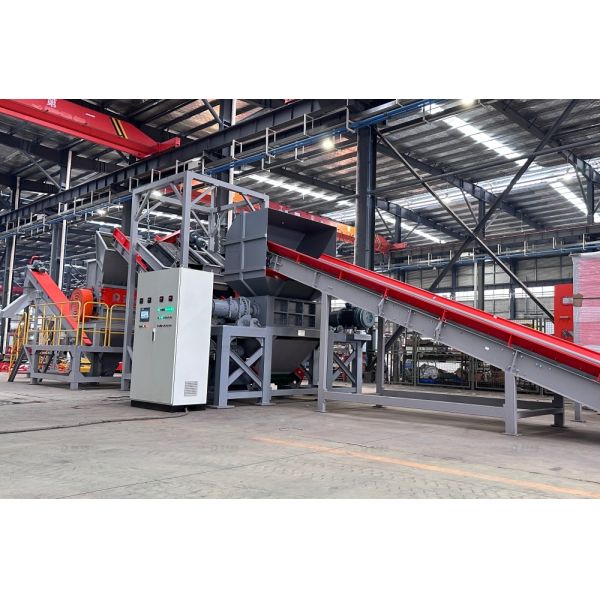 Automatic ABS PS Plastic Recycling Line 500-3000kg/H Waste Shredding Recycling Line