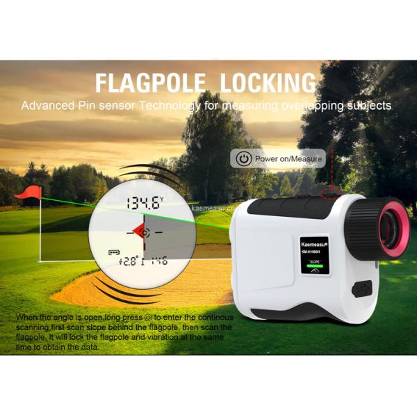 Kaemeasu 1500m Telescopio óptico Golf Medidor de distancia USB Carga 95% Transmisión H1500H