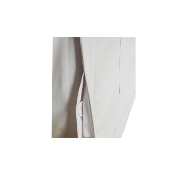 180 GSM Polyester 65% Cotton 35% Long Sleeve Nurse Uniform Navy Contrast White