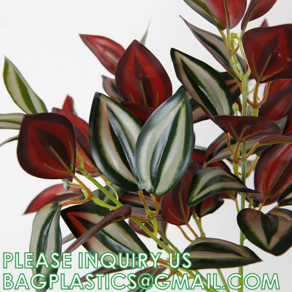 Palm Leaves Artificial Tropical Monstera-84Pcs 6 Kinds Large Small Green Fake Palm Leaf with Stems for Safari Jungle