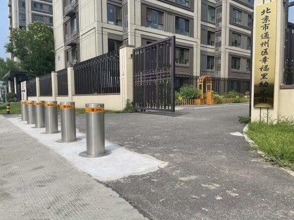 Bolão semiautomático de aço inoxidável para segurança de estacionamento e de passagem