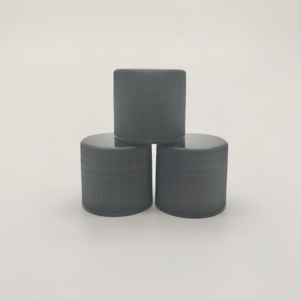 Leakage Resistant Ribbed Wall Plastic Screw Cap For Syrup Bottle