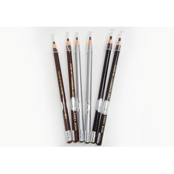 Waterproof Tattoo Eyebrow Liner Pencil / Empty Eyebrow Pencil Pen For Semi Permanent Makeup