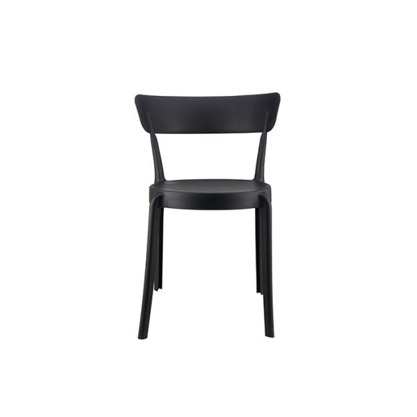 50cm White Plastic Dining Chairs PP Polypropylene Scratch Resistant