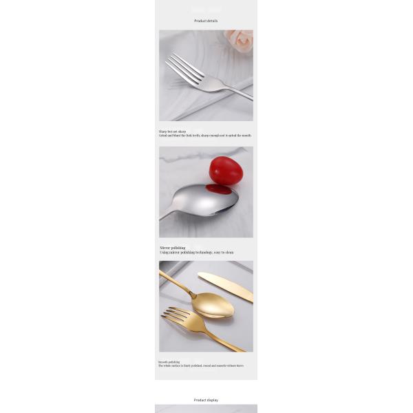 24pcs Hotel Wedding Cutlery Set with Contemporary Design Style and On-glazed Technique