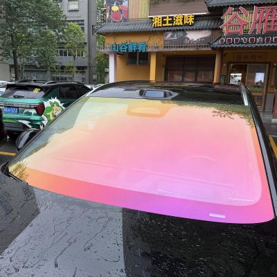 100% No Visual Distortion Ultra HD 1.22*15M High Hydrophobic Red EPU Windshield Protection Film WPF TPU Car Windshield PPF