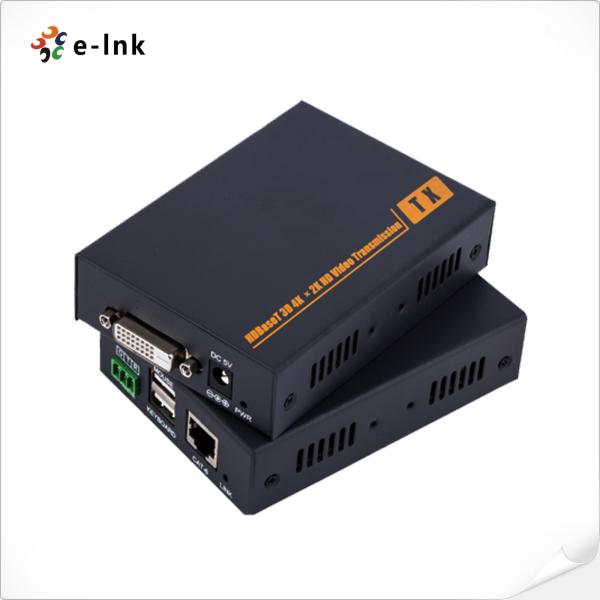 HD-BaseT DVI KVM Extender Más de 100m Single Cat6/7 Cable Soporte de resolución de vídeo hasta 1920*1080P@60Hz y 4K*2K