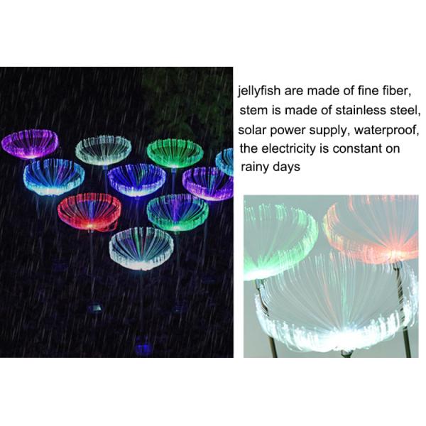 Solar optical fiber jellyfish Lights Outdoor Lawn Park Decoration Lamp LED