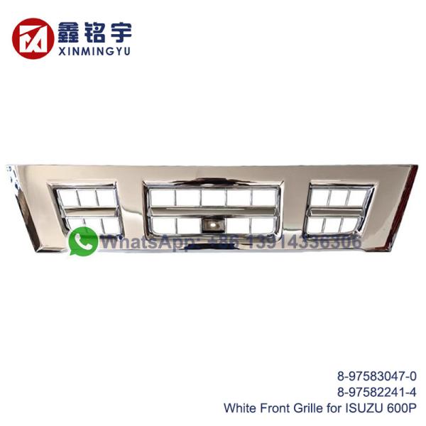 Chrome White Front Grille for ISUZU 600P NPR NKR Truck OEM 8-97583047-0