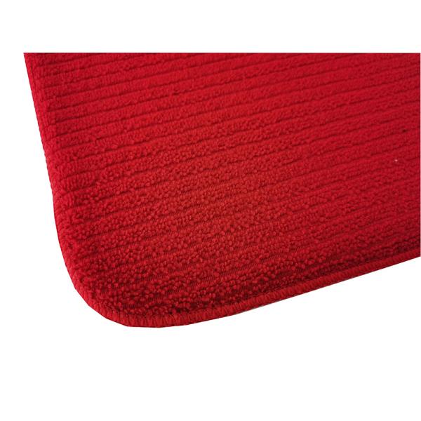 Absorbent  Red Kitchen Dish Drying Mat Microfiber Fabric