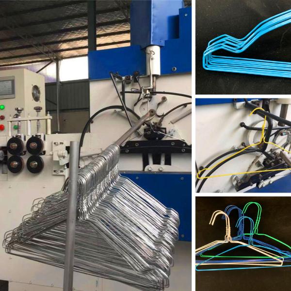 16inch 2.2mm Blue Powder Coated Wire Suit Hanger  For Dry Cleaner Supply