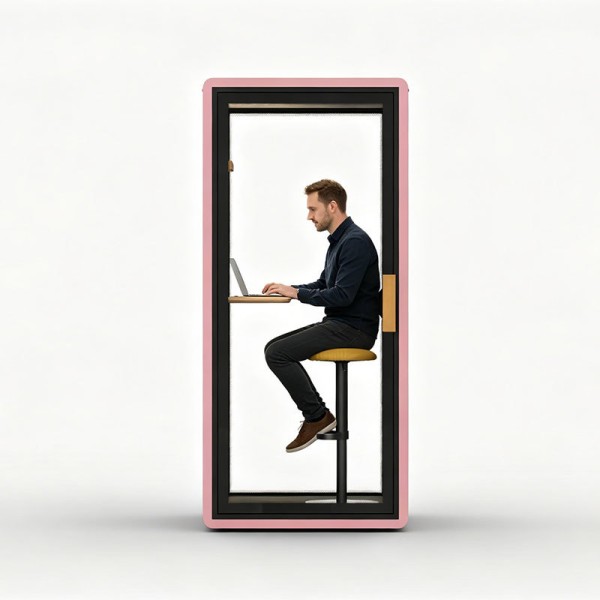 LED Lighting Collaborative Work Private Office Pod Portable For Video Conferences