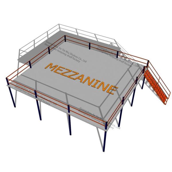 5000kg Storage Mezzanine Platforms Prefab Steel Mezzanine For Shop
