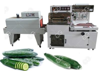Industrial Food Packing Machine L Bar Cucumber Shrink Wrap Machine With Photoelectric Detection