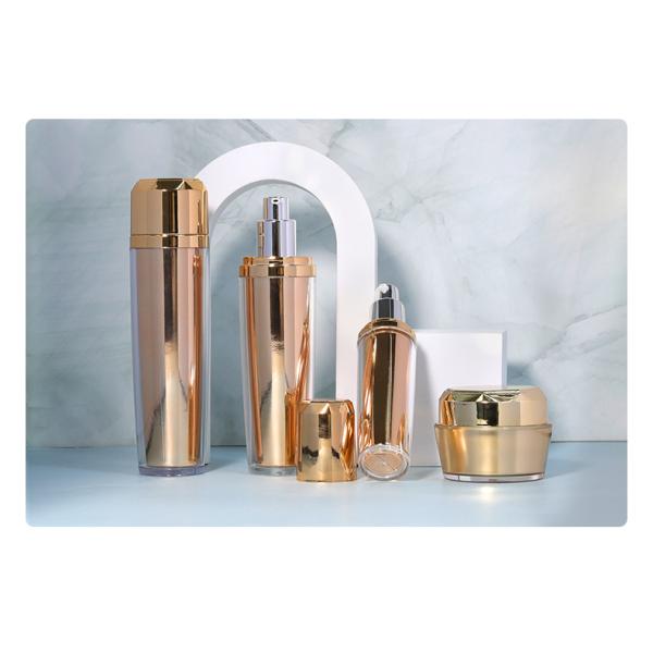 Acrylic Plastic Bottle 40ml / 100ml Lotion Bottles Empty For Luxury Skincare Cosmetic Packaging