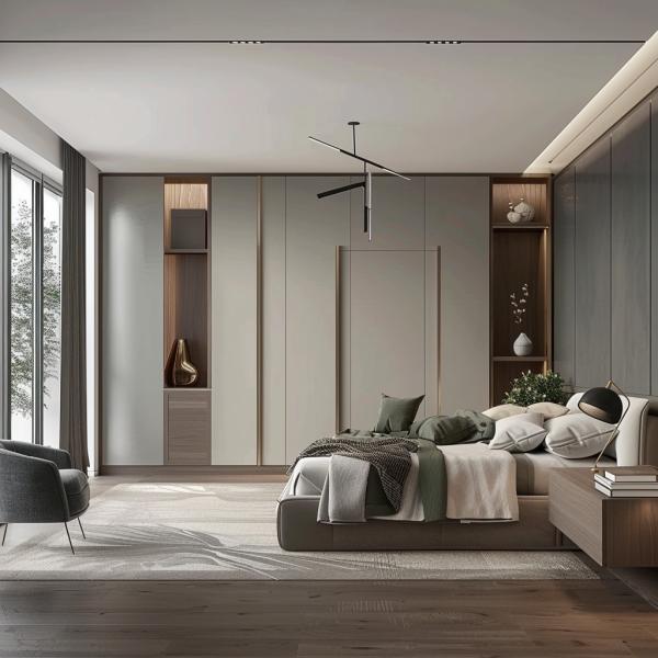 Solid Wood Adjustable Wardrobe Cabinet / Wardrobe Armoire Customized Color Modern Design Style