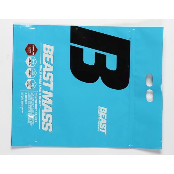 Custom large aluminum foil k pouch packaging mylar foil bags with die-cut handle