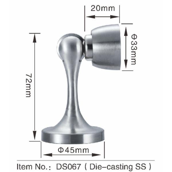 Paradas de puerta de lanzamiento de interior del acero inoxidable, tapón de acero magnético de la puerta