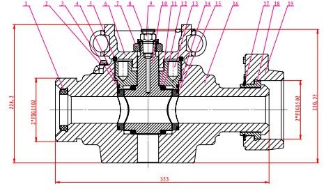 Blue High Pressure Wellhead Valves For Oil Well Cementing Operation