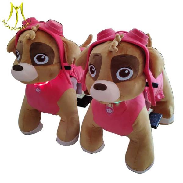 Hansel  children's games paw patrol plush animal electric scooter for mall