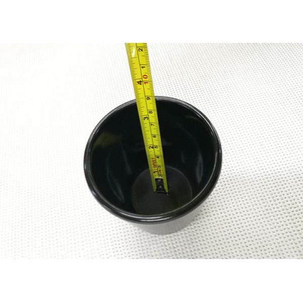 Black Color Tea Cup Imitation Porcelain Dinnerware Sets Dia7.6cm H9.2cm Weight 168g