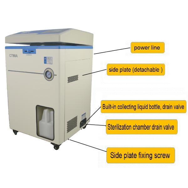 CE 90L Autoclave Machine For Hospital 400mm×730mm