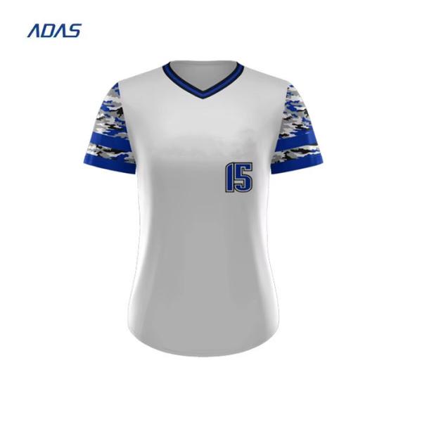 Polyester Interlock Baseball Team Wear Youth Softball Uniforms Crew Neck Jersey