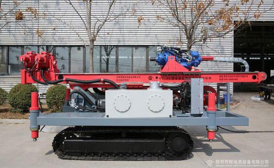 Hydraulic Variable Speed Crawler Type Anchor Drilling Rig for Geological Prospecting in Palestine