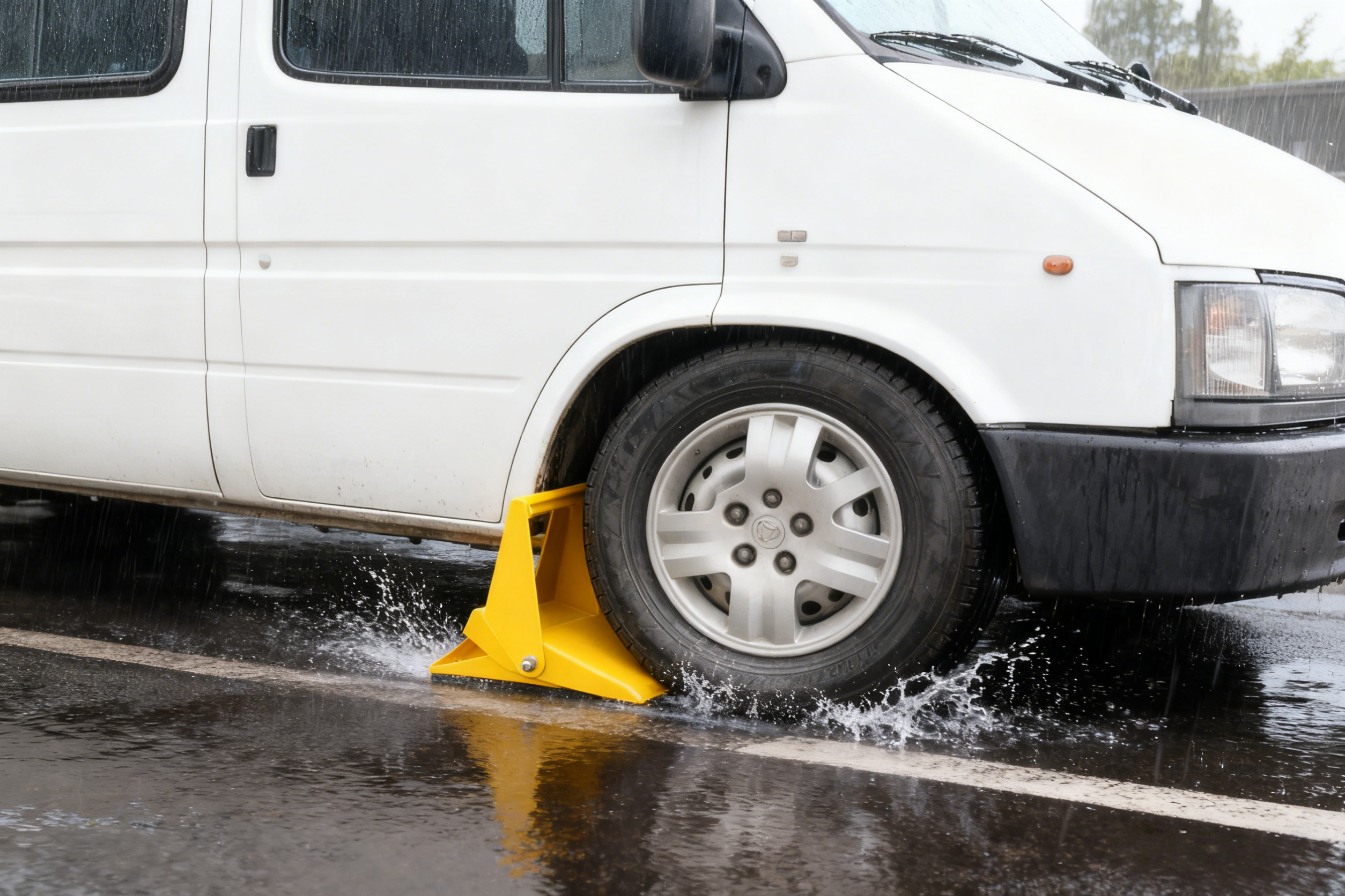 anti skid Collapsible 4kg Car Parking Blocker