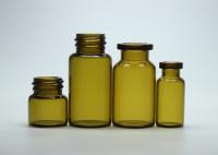 farmacia del ámbar 1-30ml/de Brown poco frasco tubular líquido de la botella de cristal