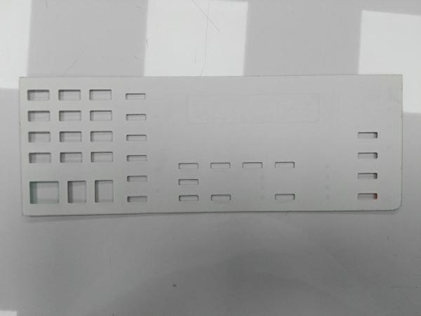Custom  PET Polyester Graphic Overlay With Rectangular Window , Touch Keys