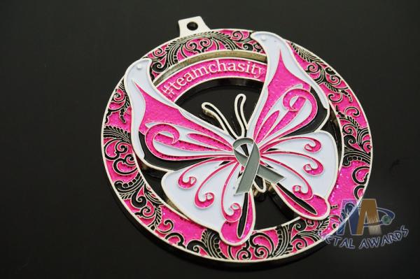Sports Marathon Running School Metal Award Medals , Custom Design Zinc Alloy Or Iron Meterial