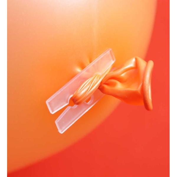 White Balloon Decoration Accessories , Balloon Clip Ties H Shape Easy Sealing