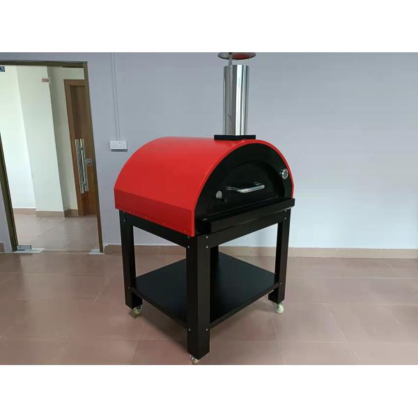 950mm Mobile Wood Fired Pizza Oven 201S Stainless Steel Wood Oven