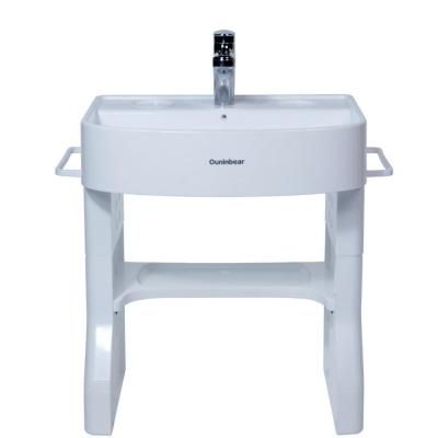 Bacia de lavagem segura para crianças com cores personalizadas de pedestal