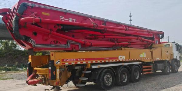 Prix d'usine 2017 année 5 axe 62 M Sany Marque camion de pompe à béton usagé avec Mercedes Benz