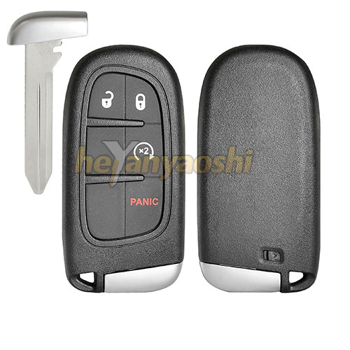 Opel 4Buttons Smart Key Shell with Emergency Key Insert