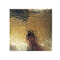 304 placa inoxidable de la hoja de acero 0.15m m Rose Gold Color Decorative Alloy de la ondulación del agua 316L