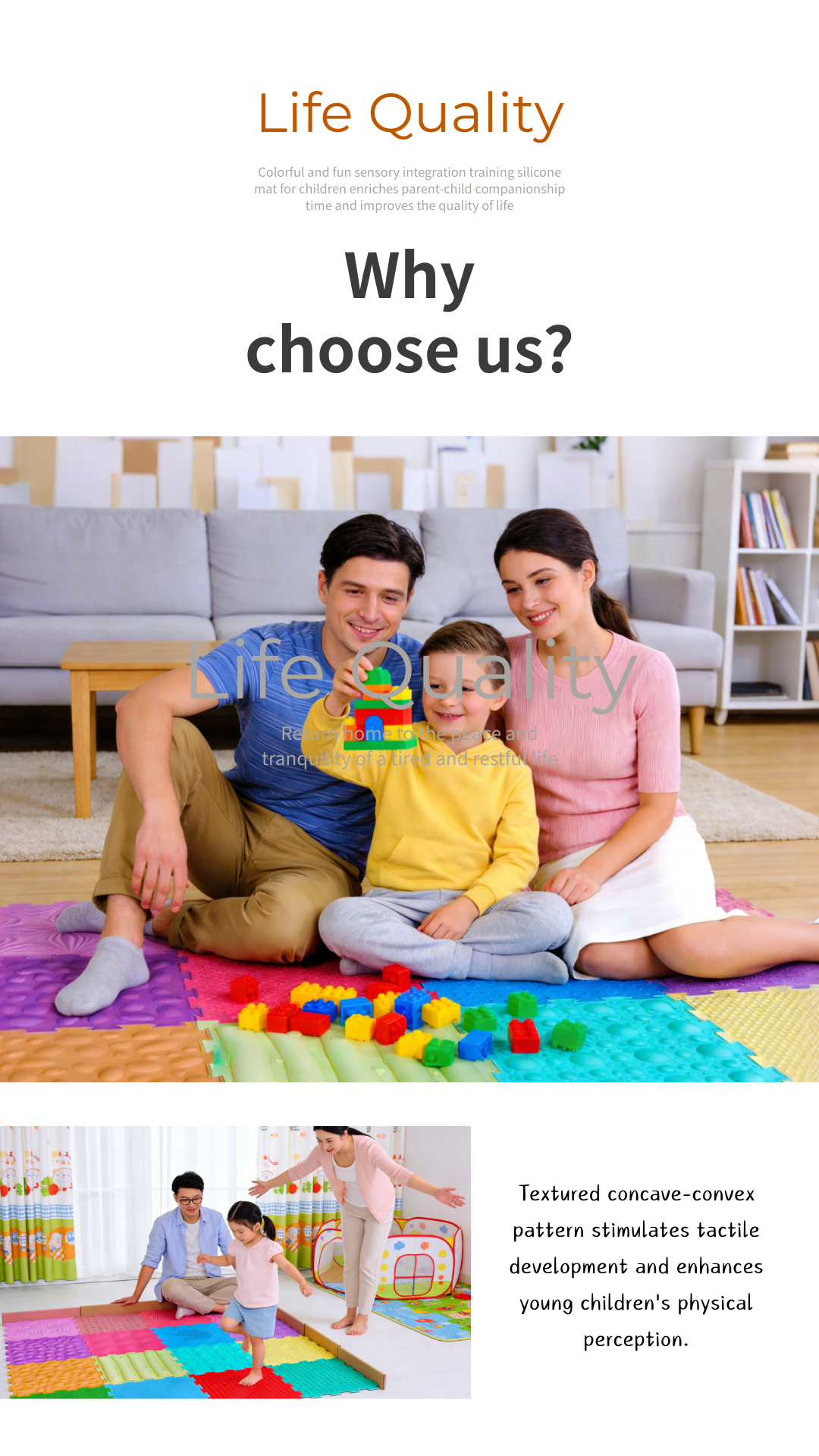 Durable Portable Lightweight Silicone Mat Kids Sensory Training Convenient Tool Household Non Slip Tactile Balance Pad