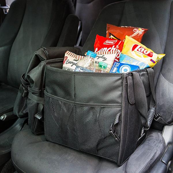 Ultimate Car Trunk Organizer With Cooler Bag Water Repellent Oxford Polyester Made