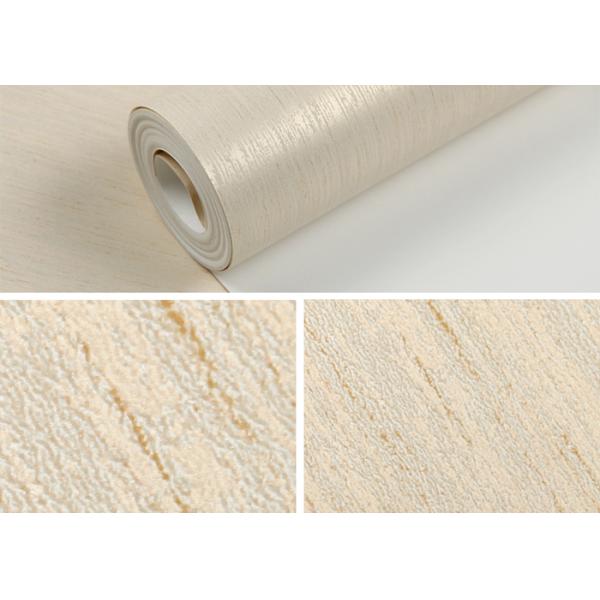 Beige Elegant Contemporary Living Room Wallpaper Soundproof