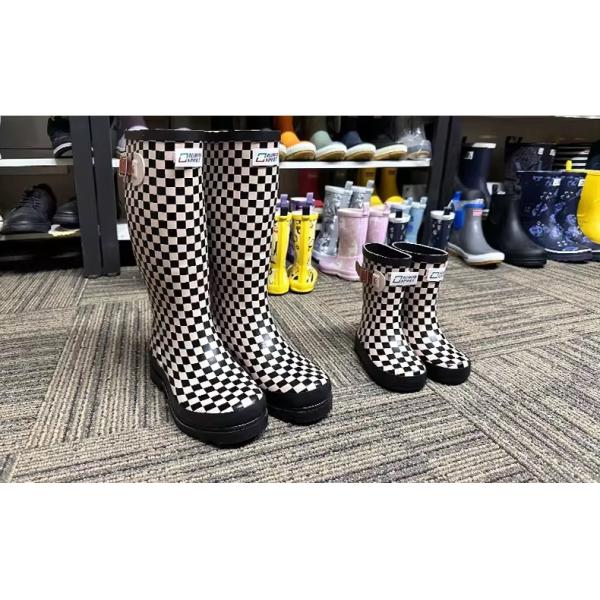 Custom Print Family Collection Gumboots Kids Mother 100% Waterproof Rubber Rain Boots For Children And Mum