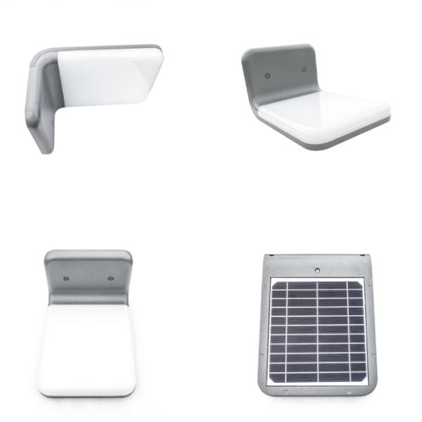 Wall Mounted IP65 LED Solar Street Light 5W Aluminum Alloy Solar Powered