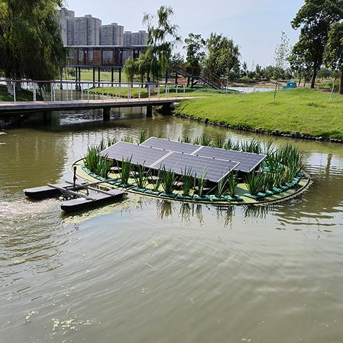 Aérateur de bassin solaire à poissons à haute oxygénation, panneau solaire à fines bulles d'air