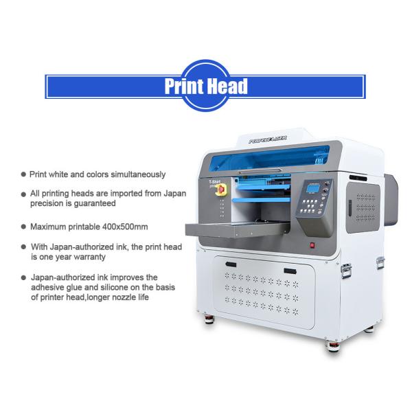 Automatic Fast Speed T Shirt Digital Flatbed Printing Machine Single Station Large Platform