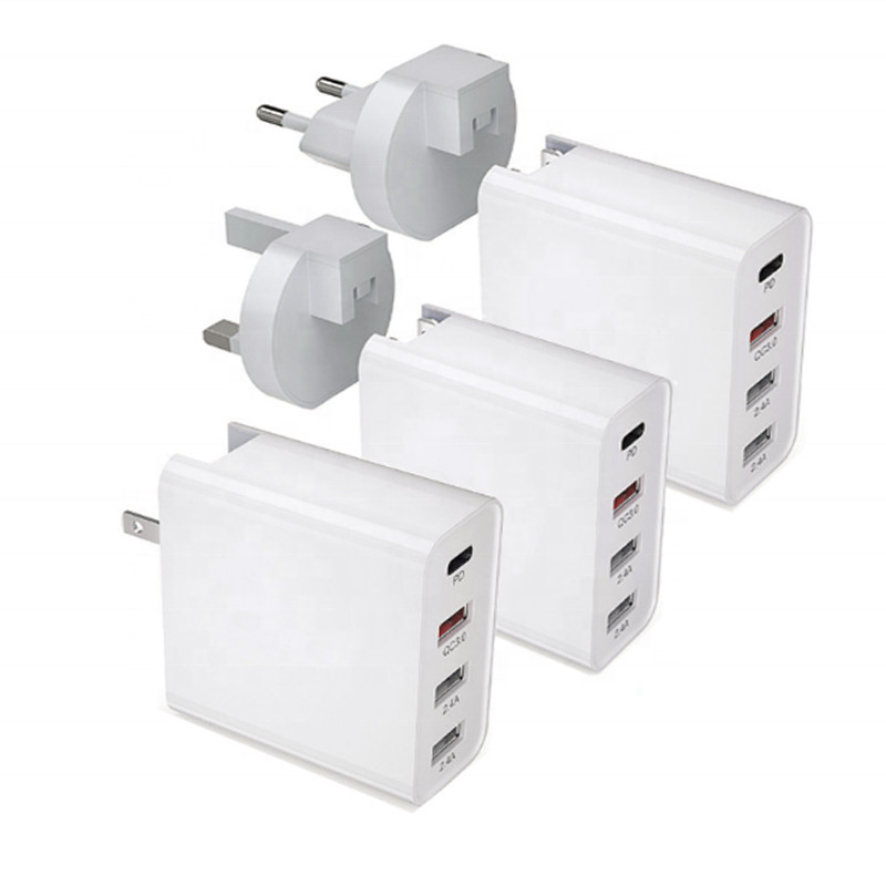 Над типом переходником USB предохранения от напряжения тока стены QC 3,0 PD 48W США c