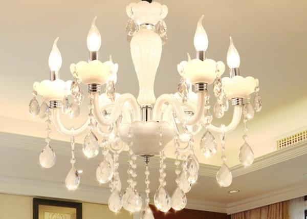 360 parafuso interno do ângulo de feixe 950*900mm do grau E14 Crystal Candle Chandelier