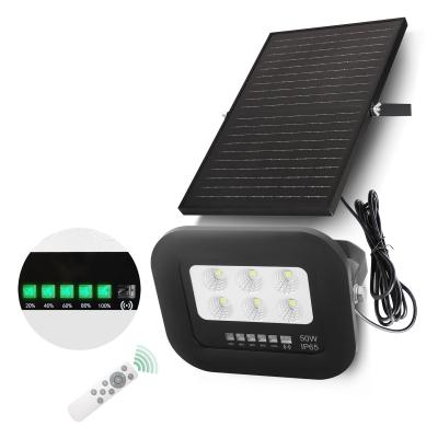 50 Watt LED Solar Light IP65 All-Black Monocrystalline Silicon Solar Panel