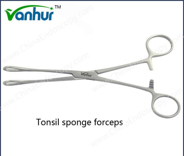 E.N.T Laryngoscopy Instruments Tonsil Sponge Forceps for Adult Group Competitiveness